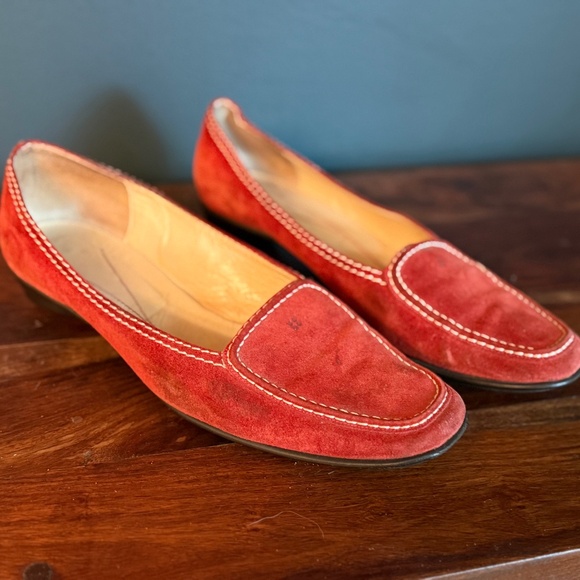 Kate Spade Red Suede 9 - Picture 1 of 6